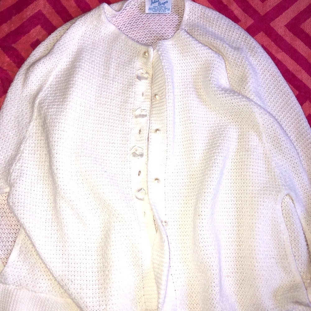 White Knitted Cape Poncho